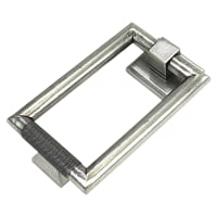 From The Anvil Brompton Rectangular Knurled Door Knocker - Pewter - 145 x 90mm