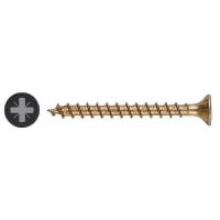 SPAX Yellox Pozi Countersunk Wood Screws - 5.0 x 25mm - Yellow Zinc - Pack of 200