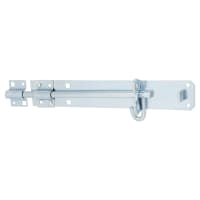 Brenton Pattern Gate Padlock Bolt - 200mm Length - Zinc Plated