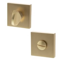 Atlantic Status Square Bathroom Turn and Release - 50.5mm Diameter - Satin Brass