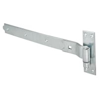 Heavy Duty Cranked Hook & Band Gate Hinge - 750 x 50mm - Galvanised - Pair