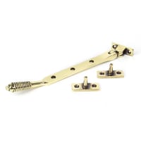 From The Anvil Reeded Casement Window Stay - 8 Inch/200mm Length - Aged Brass