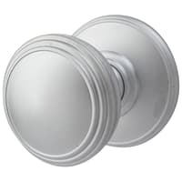 Carlisle Brass Satin Chrome Rimmed Mortice Door Knob - 70mm Rose Diameter - Delamain Range