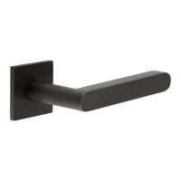 CRES by Frelan Dark Bronze Sprung Fire Rated Door Handles on Square Rose - CR-101 Range