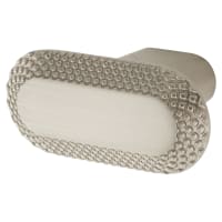 Hampstead Morley Bobbled Oval Cabinet Knob - 40 x 27mm - Satin Nickel