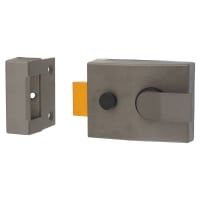 TSS Non-Deadlocking Nightlatch - 60mm Backset - Dark Grey Case