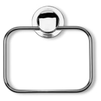 Croydex Stick 'N' Lock Towel Ring - 171 x 174 x 22mm - Polished Chrome