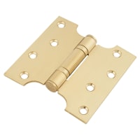 Jedo Parliament Hinge - 102 x 102 x 3mm - Satin Brass - Pair
