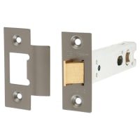 Jedo Heavy Duty Bolt Through Tubular Latch - 102mm Case - 82mm Backset - Square - Dark Bronze