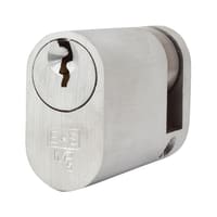 Eurospec 5 Pin 45mm Oval Single Cylinder - 35 + 10mm - Satin Chrome - Keyed to Differ