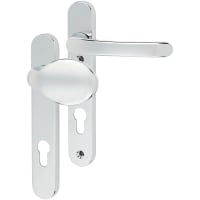TSS uPVC Multipoint Lever/Pad Door Handle - 122mm Bolt c/c - 92mm c/c - Polished Chrome