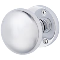 Altro Polished Chrome Round Mortice Door Knob - 58mm Rose Diameter