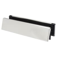 TSS Telescopic Letter Plate - 300 x 70mm - 40-80mm Door Thickness - Polished Chrome