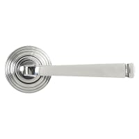 From The Anvil Polished Stainless Steel Door Handles on Round Beehive Rose - Avon Range