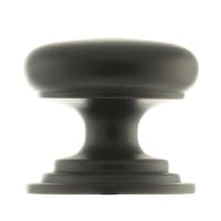 Atlantic Old English Lincoln Victorian Round Cabinet Knob - 38mm Diameter - Dark Bronze