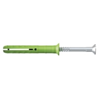 Fischer N Hammerfix with Countersunk Head - 6 x 50mm - Green & Galvanized - Pack of 45