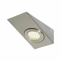 Forum Culina Lago 1.5W LED Wedge Cabinet Downlight - IP44 - 4000K Cool White - Satin Nickel
