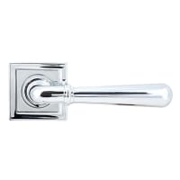 From The Anvil Polished Chrome Door Handles on Square Rose - Newbury Range