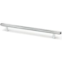 From The Anvil Brompton 14mm Knurled T-Bar Cabinet Pull Handle - 224mm Centres - Polished Chrome