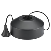 Knightsbridge 5 - 100W 1 Way Trailing Edge LED Pull Cord Dimmer Switch - Anthracite Grey