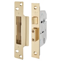 ERA Viscount Bolt Through 5 Lever Sashlock - 64mm Case - 44mm Backset - Polished Brass