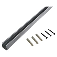 Integral LED Surface Mount Profile for 13 x 12mm Top Bend Neon Strip Light - 1000mm - Aluminium