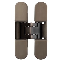 Ghost 3D Fire Rated Concealed FD30 Door Hinge - 140 x 30mm - Dark Bronze