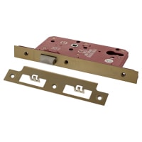 Atlantic DIN Latch - 88mm Case - 60mm Backset - Square - Satin Brass