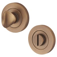 Hampstead Bathroom Turn & Release - 55mm Diameter - Antique Brass
