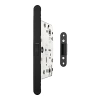 Atlantic Revolution Bolt Through Magnetic Bathroom Lock - 132mm Case - 60mm Backset - Matt Black
