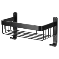 Croydex Wirework Large Shower Soap Dish Basket - 256 x 140 x 127mm - Matt Black