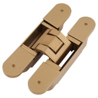 Ghost 3D Fire Rated Concealed FD60 Door Hinge - 160 x 30mm - Satin Brass