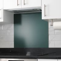 Altro Aluminium Kitchen Splashback - 600 x 750mm - Matt Green