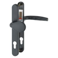 Hoppe 77G/3830N/1530 Black uPVC Multipoint Lever/Pad Door Handles - 92/62mm c/c - Atlanta Range