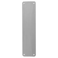 Stainless Steel Antibacterial Plain Finger Plate - 300 x 75mm - Satin