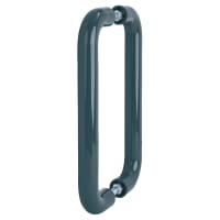 Hoppe AR602/300 Anthracite Grey Nylon D-Bar Door Pull Handles - Back to Back - 300mm c/c