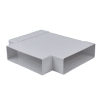 Manrose Insulated Flat Tee - 204 x 60mm - White
