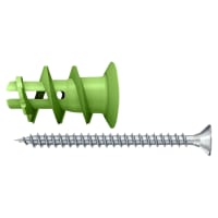 Fischer GK Plasterboard Fixing with Screws - 4.5 x 35mm - Green - Pack of 45