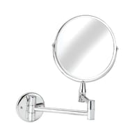 Croydex Britannia 2x Magnifying Bathroom Mirror with Extendable Arm - 258 x 290 x 30mm - Chrome