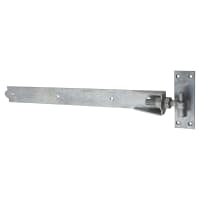 Heavy Duty Adjustable Hook & Band Gate Hinge - 750 x 55mm - Galvanised - Pair