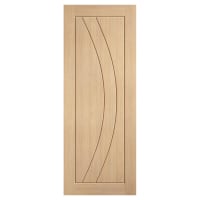 LPD Girona 3 Panel Pre-Finished Solid Internal Door - 2040 x 826 x 40mm - Oak