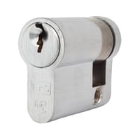 Eurospec 5 Pin 40mm Euro Single Cylinder - 30 + 10mm - Satin Chrome - Keyed Alike