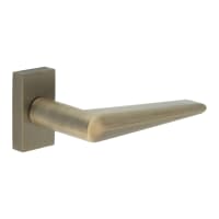 CRES by Frelan Antique Brass uPVC Multipoint Door Handles on Rectangular Rose - CR-107 Range