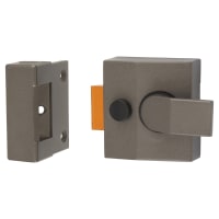 TSS Deadlocking Nightlatch - 40mm Backset - Dark Grey Case