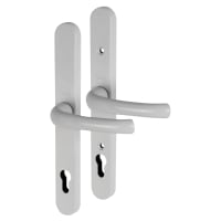 Yale White uPVC Universal Lock Door Handles - Euro - 92mm c/c