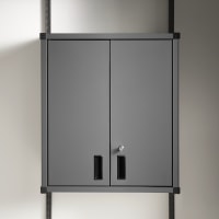 elfa Garage+ Storage Top Track System - Upper Storage Cabinet - 709 x 605 x 348mm - Matt Grey