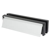 TSS Telescopic Letter Plate - 250 x 65mm - 20-40mm Door Thickness - Silver