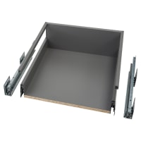 Blum MERIVOBOX BLUMOTION E Height Soft Close Drawer & Gallery Rail - (H) 192 x (D) 450 x (W) 452mm - Orion Grey