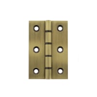 Atlantic Washered Butt Hinge - 76 x 50 x 2mm - Antique Brass - Pair