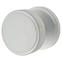 Hampstead Satin Chrome Round Knurled Centre Door Knob - 80mm Rose Diameter